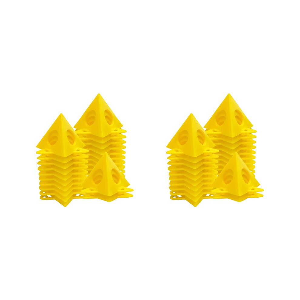 40Pcs Painter's Pyramid Stands,Cabinet Paint Stands For Canvas Cabinet Door Risers,Pouring Paint Canvas Support Stands 6033805408591