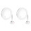 2pcs Flexible Gooseneck Makeup Mirror with LED Light 10X Magnifying Mirror Suction Cup Bright Diffused Light 1