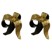 2X Klassieke Kandelaar Houder Persoonlijkheid Banaan Vorm Kaarshouder Thuis Tafel Kandelaar Party Speciale Props Home Deco-A