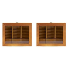 2X Relief Ångest Bokhylla Trä Bokhylla Fidget Toys Skaka Bort Din Ångest Kreativ C