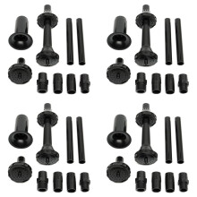 36Pcs Small Fountain Nozzle Kit Water Fountain Nozzle Heads for Pond Fountain Submersible Pump Pool