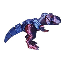1pc blue 3d Printed Muscle Tyrannosaurus Rex Dinosaur Creative Stall, Multi-color Joint Decorative Model Ornament