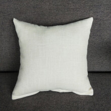 Linen Pillowcase, Cozy Throw Pillow, 15.75x15.75", White, Luxury Decorative & Ergonomic Bedroom Pillow (1Pcs)