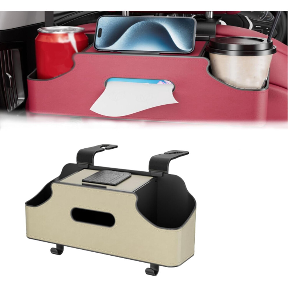 3-In-1 Car Backseat Organizer With Tissue Holder, Compatible With Most Vehicles 9083649291009
