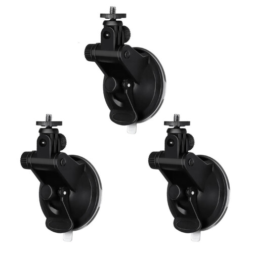 Support de caméra à ventouse avec filetage 1/4", ABS-métal