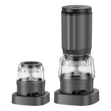 Ensemble moulin à sel et à poivre rechargeable par USB en acier inoxydable