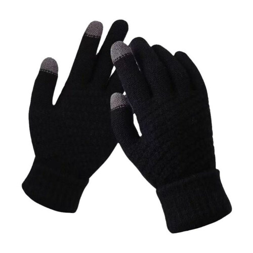 Winter-Touchscreen-Handschuhe aus Plüschstrick, Einheitsgröße
