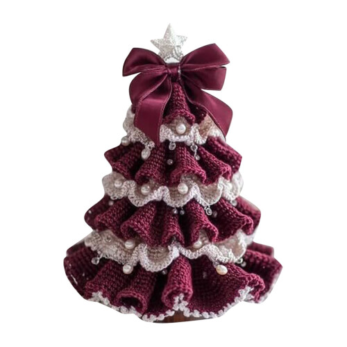 Crochet Christmas Tree Kit Beginner Holiday Decoration with