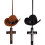 Decorazione da appendere allo specchietto retrovisore dell'auto per Halloween, nera e marrone 1