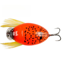 2PC Fishing Lures Jigs 4g Floating Water Small Minnow Fat Bionic Beetle Blood Slot Hook Plastic Fake Fish Bait Set