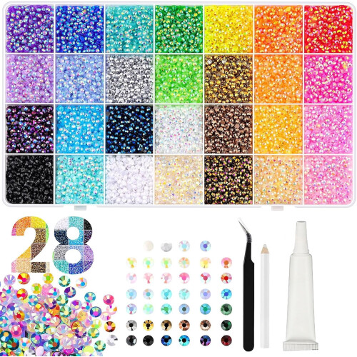 Pietre de rășină multicolore 3mm 32000 buc