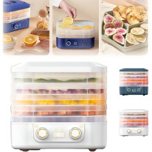 Food Dehydrator Machine with 5 Trays, Digital Timer & Temp