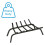 15403 Wrought Iron Fire Grate, 24-Inch 2