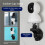 Support de caméra à ventouse avec filetage 1/4", ABS-métal 3