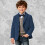 Boys Corduroy Blazer Jacket Retro Slim Fit Two-Button 6
