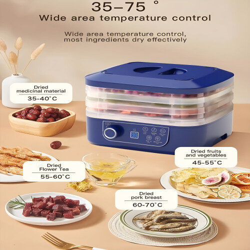 Food Dehydrator Machine with 5 Trays, Digital Timer & Temp 1