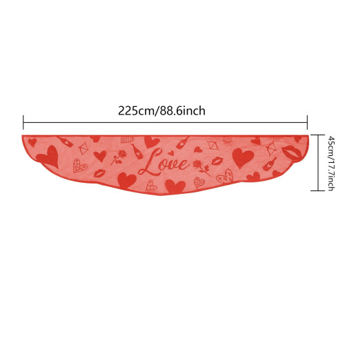 Τραπεζομάντιλο για την Ημέρα του Αγίου Βαλεντίνου – Τραπεζομάντιλο με κόκκινη 2