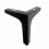 15 cm svarta möbelben i metall (4-pack) 4