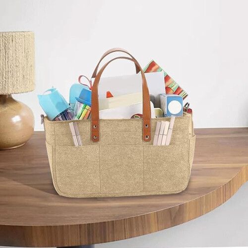 Foldable Portable Diaper Caddy Multi-Compartment Organizer with Removable Inserts for Changing Travel 33x18x18cm 1
