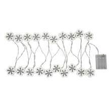 Guirnalda de luces LED de madera, 20 LED blancos cálidos, 3 m