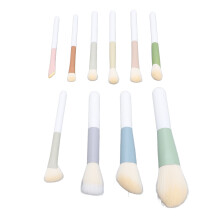 10Pcs Mini Makeup Brushes Set, Synthetic Hair, Portable Travel Tools