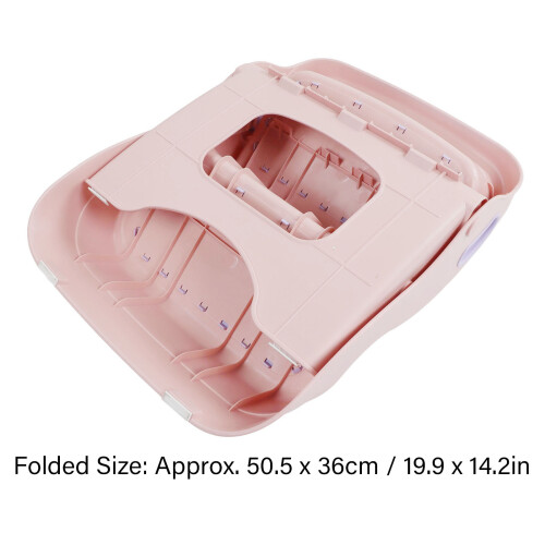 2 Stufen Kinder Tritthocker faltbar Lila Rosa 1