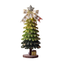 Cadeau sapin de Noël décoré de cure-pipes, idéal pour les enfants - Boîte verte