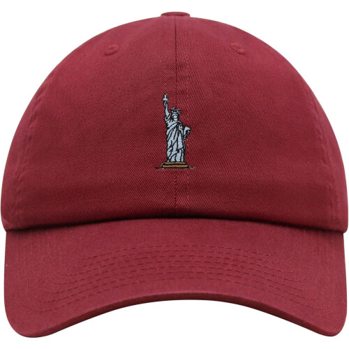 Καπέλο μπέιζμπολ New York Unisex με κέντημα από βαμβάκι και σχέδιο μπαμπά με άγαλμα της