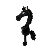 Elegante portachiavi a forma di cavallo in peluche, portachiavi in tessuto divertenti e carini a forma di animale per chiavi, borse e zaini (F)