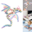 Dragefigur3D-printet godterifarge 15,3 tommer 1 stk 1