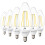 Ampoules LED B11 Edison Sunco, blanc chaud 2700K, lot de 6 1