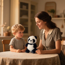 Panda plyschleksaker, söta plyschleksaker, barnpresenter och julklappar