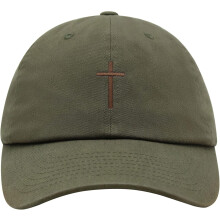 Casquette de baseball unisexe en coton brodée avec croix, style papa premium, chrétienne, Jésus.