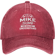 Se on Mike-juttu, jota et ymmärrä Baseball-lippikset Kesäinen ulkoilusäädettävä farkkuinen isänhattu Musta Unisex