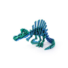 1pc 3D Printed Dinosaur Movable Echinosaurus Figurine Dragons Bone Model Desktop Craft Ornament Creative Novelty
