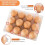 60 Pack Clear Plastic Egg Cartons, Reusable Stackable Egg Containers for Farm, Market & Fridge Storage, 34 Grid 3