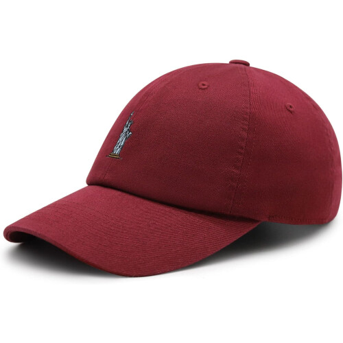 Καπέλο μπέιζμπολ New York Unisex με κέντημα από βαμβάκι και σχέδιο μπαμπά με άγαλμα της 1