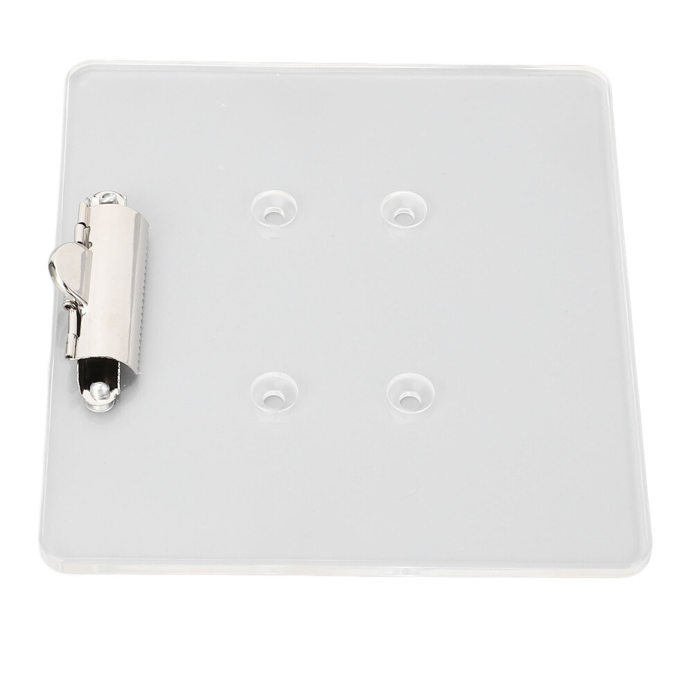 Acrylic Golf Cart Scorecard Holder With Clamp For 5/6 Hole Steering 4951387287682