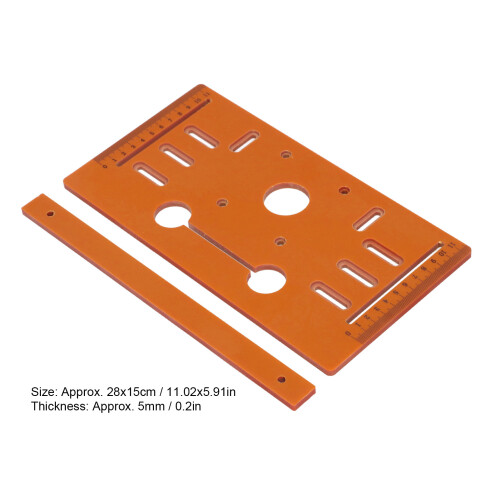 28x15cm Woodworking Cutting Machine Base Plate, 4 Inch Guide Plate 1