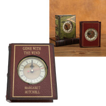 Scatola di conservazione simulata a forma di libro rossa 14.5125.5cm orologio