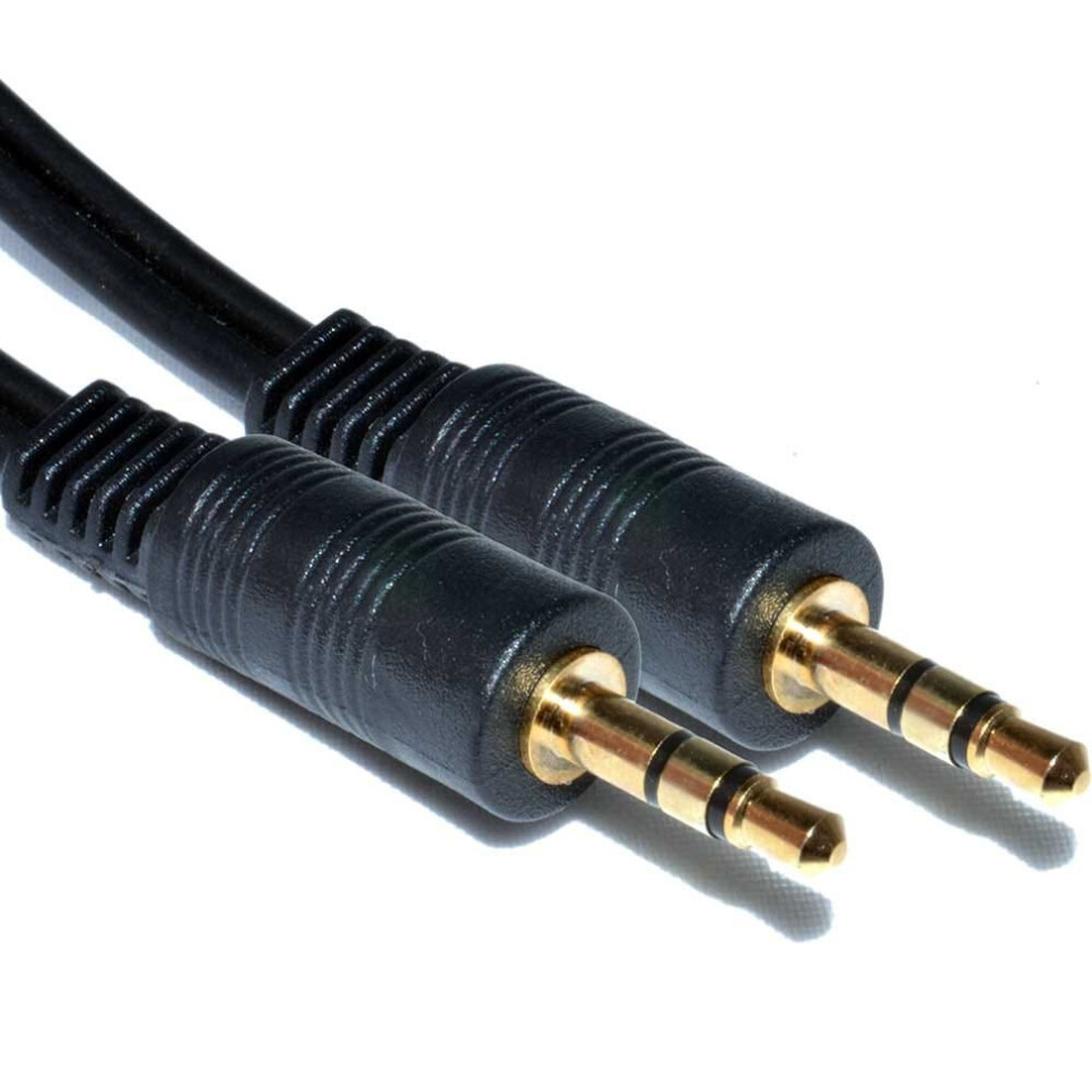 3.5Mm Stereo Jack To Jack Audio Cable Lead 15M Gold 5055383410279