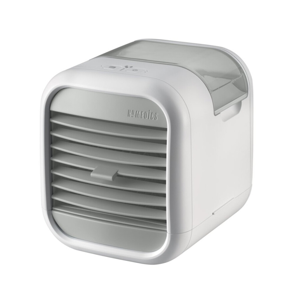 ‎Homedics Homedics Mychill Personal Air Cooler 2 Speed Desk Cooling Fan White