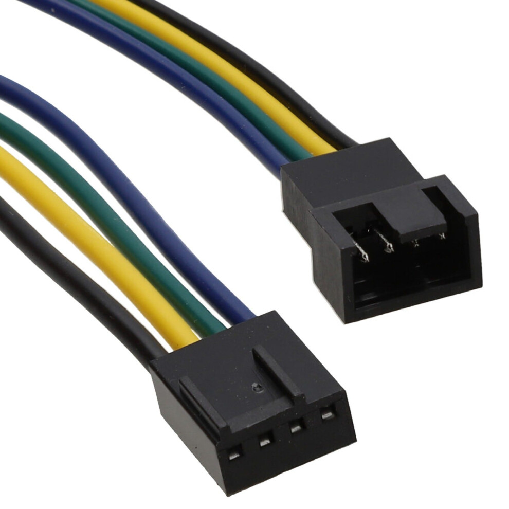 Kenable Pwm Fan Extension Cable 4 Pin Male Plug To Female Socket 30Cm Lead