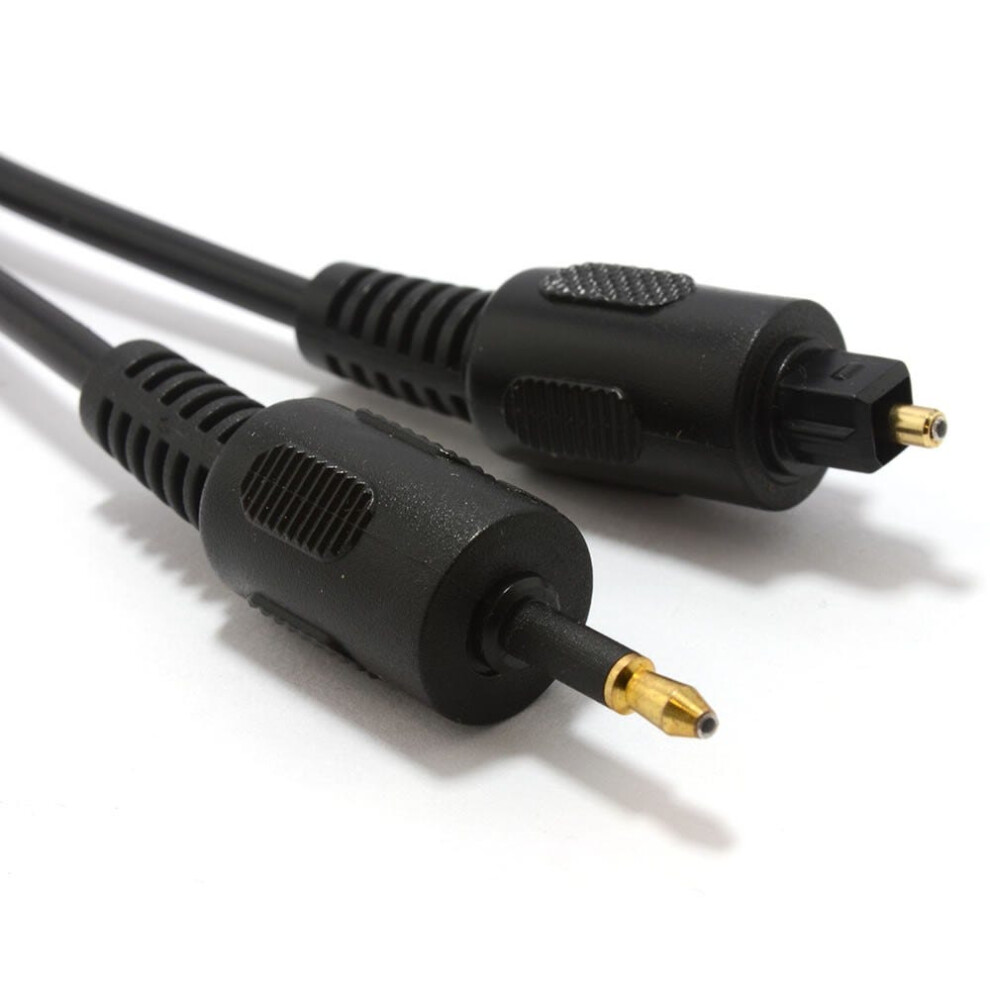 Audio Cable Toslink Plug To Mini-Toslink Optical 3.5Mm Jack 1M Black 5055383461875