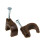 Round Brown  7mm Cable Clips Secure Fastenings Cables [100 Pack] 4