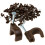 Round Brown  7mm Cable Clips Secure Fastenings Cables [100 Pack] 1