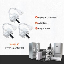 3406107 WP3406107 Dryer Door  3Pack - Fit for    Dryers AED4475TQ1 MEDC400VW0 AGD4475TQ1