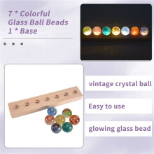 Fantasy Colorful Glass Star Luminous Planet Astronomy Planets Fantastic Style Home-Decoration B