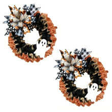 Halloween Boo Garland Decorations for Front Door Halloween Party Supplies Ghostly Halloween Garland Decorations