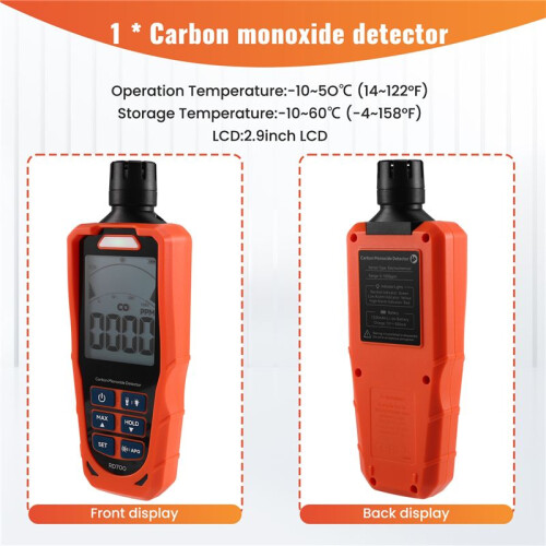 RD700 CO Meter Carbon Monoxide Detector with High Precision Sensor Professional Gas Analyzer Air Quality Tester 2